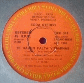 Soda Stereo : Te Hacen Falta Vitaminas